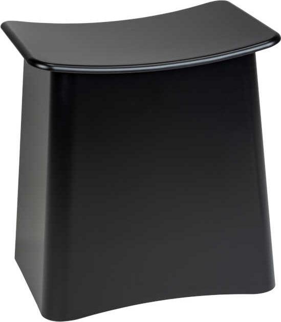 Wenko Tabouret de salle de bain Wing noir mat