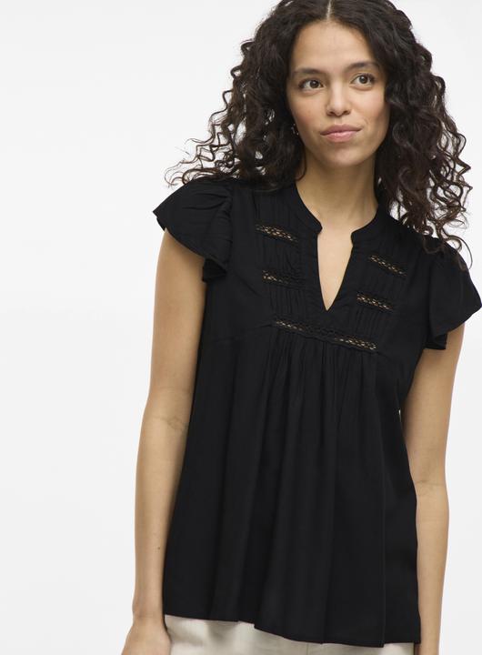 Actual product image Vila VIVISIA V-Ausschnitt Oberteil mit angeschnittenen Ärmeln (38)