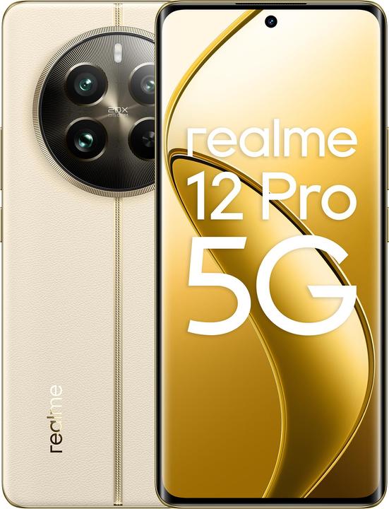Actual product image realme 12 Pro 5G 12Gb 256Gb 6.7' (256 GB, Navigator Beige, 6.70", Dual SIM, 50 Mpx, 5G)
