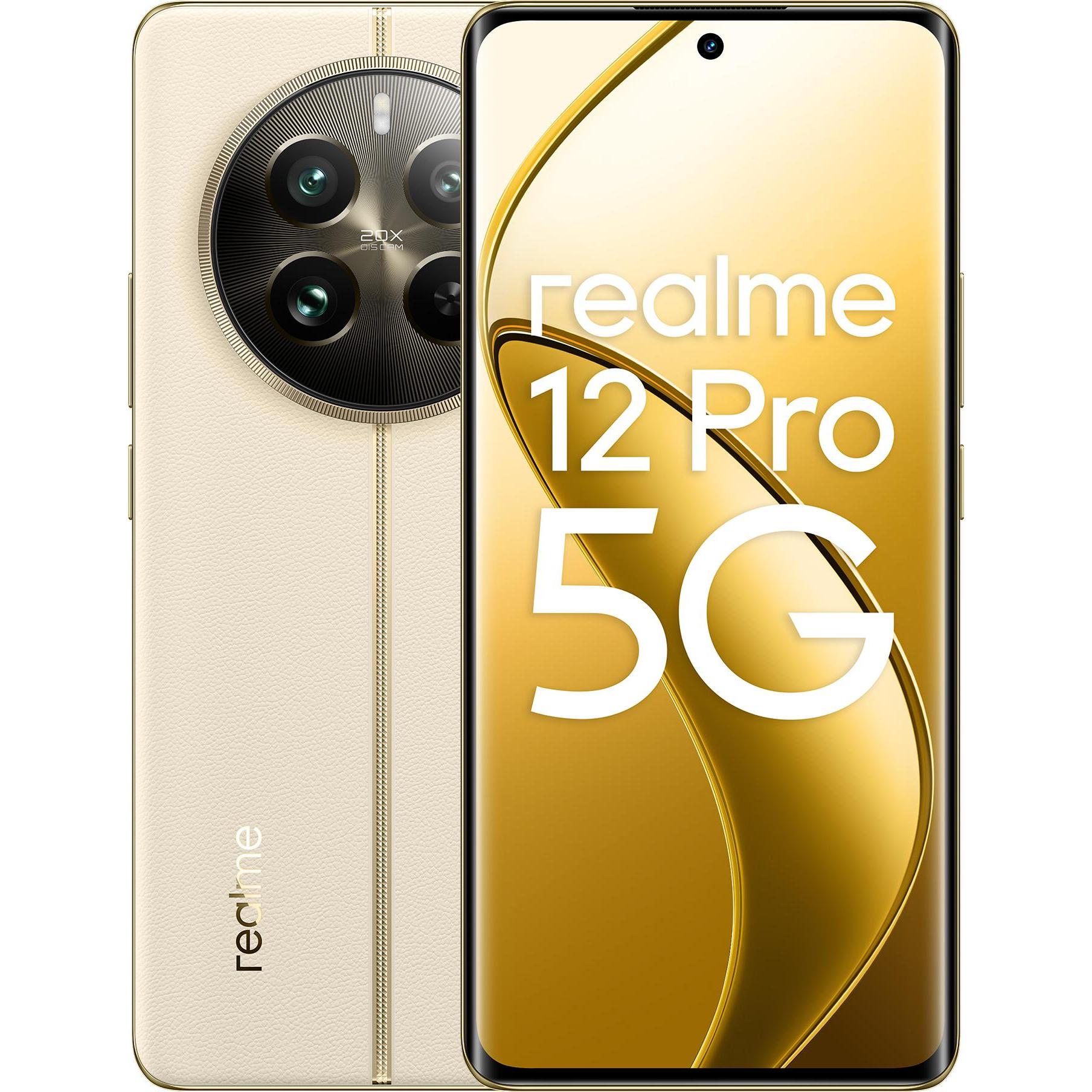 Thumbnail - realme 12 Pro 5G 12Gb 256Gb 6,7' (256 GB, Navigator Beige, 6.70", Dual SIM, 50 Mpx, 5G), Smartphone, Beige