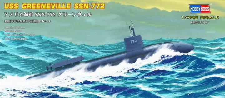 Actual product image Hobby Boss USS Navy Greeneville submarine SSN-772