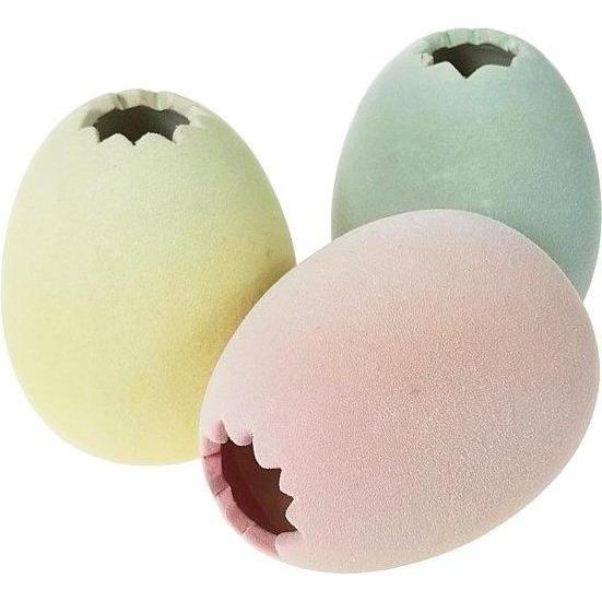 Adar, Decorazioni Pasqua, Keramik-Ei mit Flock MIX überzogen