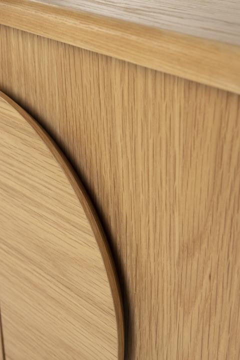 Actual product image Zuiver Sideboard Groove 2 Doors Natural Oak (82 x 40 x 58 cm)