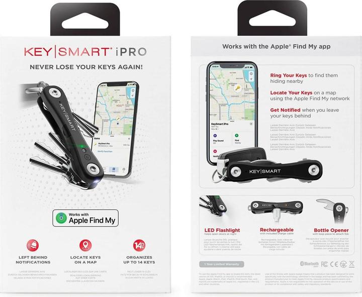 Actual product image Key Smart iPro key holder with Apple Find My (iOS)