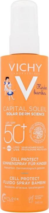 Actual product image Vichy Capital Soleil Kids Cell Protect Water Fluid Spray (Sun spray, SPF 50, 200 ml)