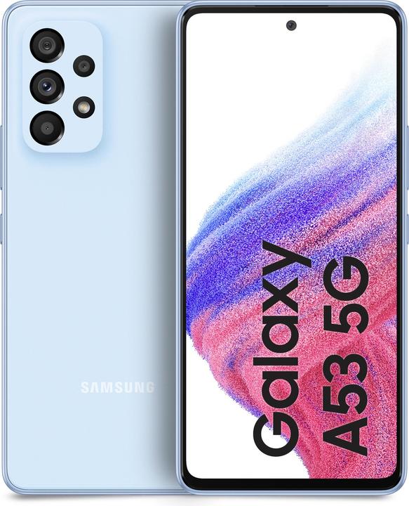 Produktbild Samsung Galaxy A53 5G EU (128 GB, Awesome Blue, 6.50", Dual SIM, 5G)