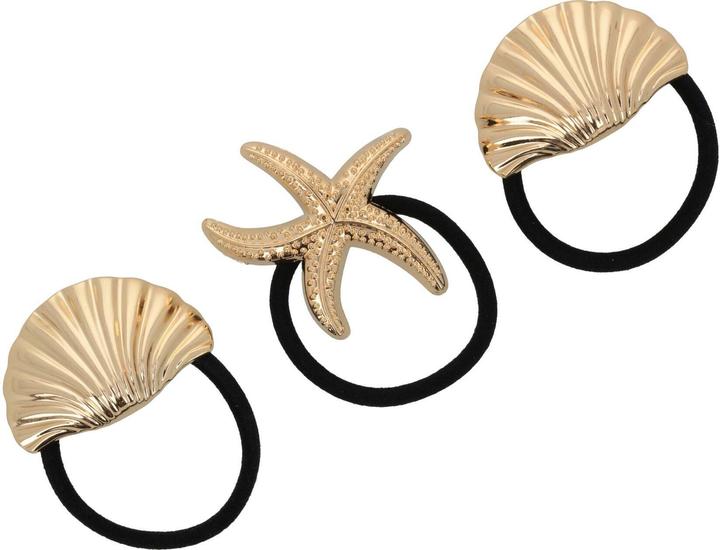 Image du produit Trisa Set Haargummis, gold (Élastiques à cheveux)