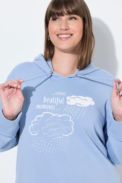 Produktbild Ulla Popken Hoodie, Zierperlen, Kapuze, Langarm (50)