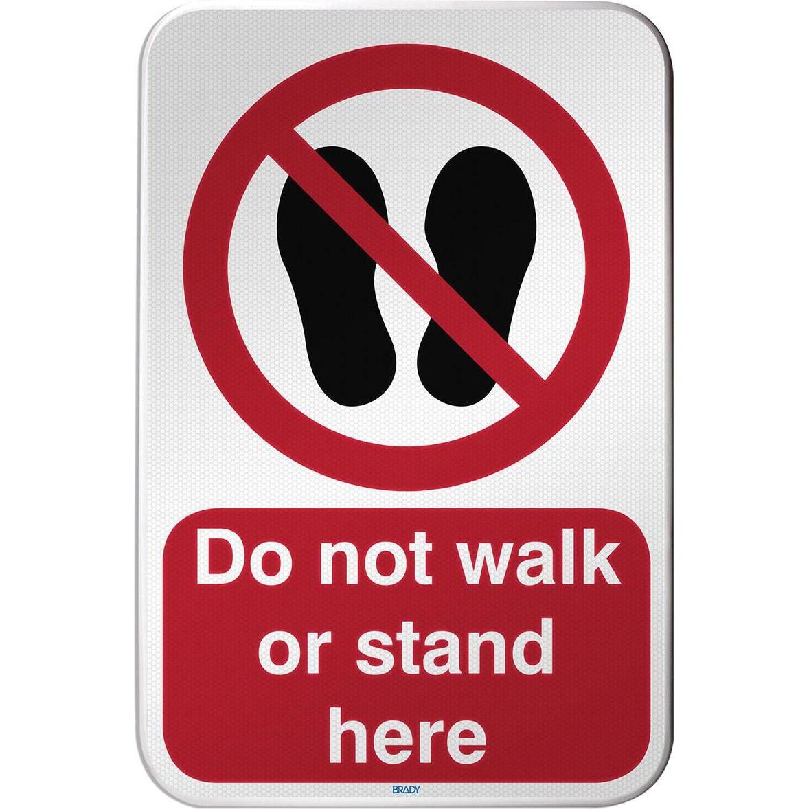 Brady, Sicherheitskennzeichnung, ISO Safety Sign - Do not walk