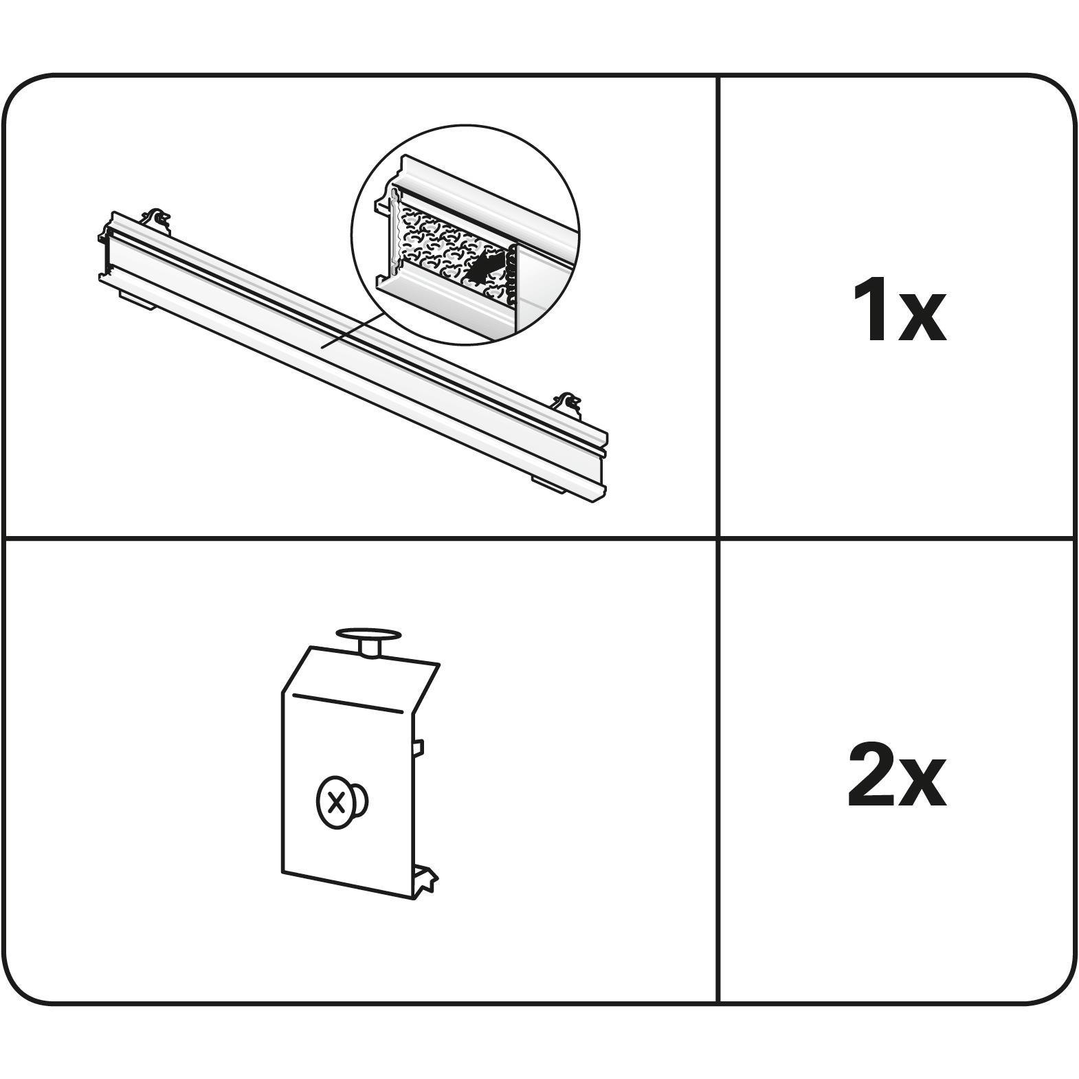 Thumbnail - Gardinia, Vorhang Zubehör, Paneelwagen