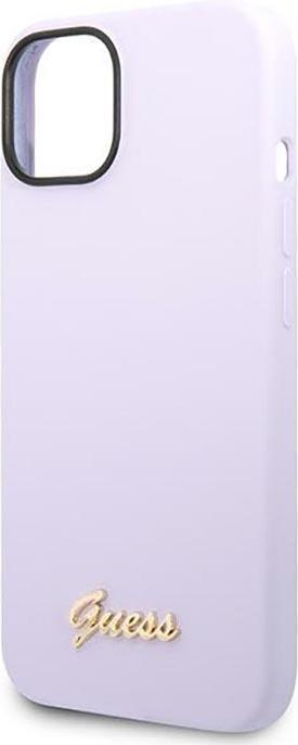 Produktbild Guess GUHCP14SSLSMU iPhone 14 6,1" fioletowy/purple hard case Silicone Vintage Gold Logo (Apple iPhone 14)
