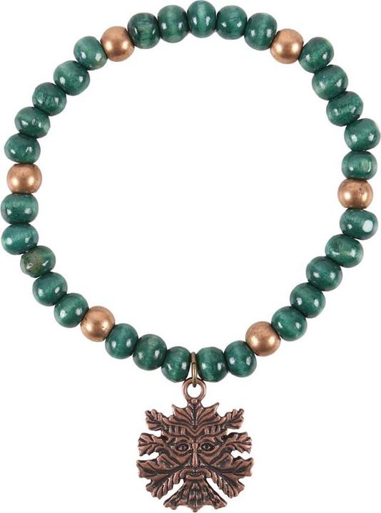 Produktbild Something Different Green Man ArmbandAnhänger aus Holz (100% synthetisches Material)