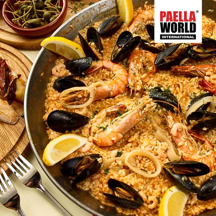 Produktbild All'Grill Paella-Pfanne aus Edelstahl Ø 70 cm (Paella Pfanne, Edelstahl)