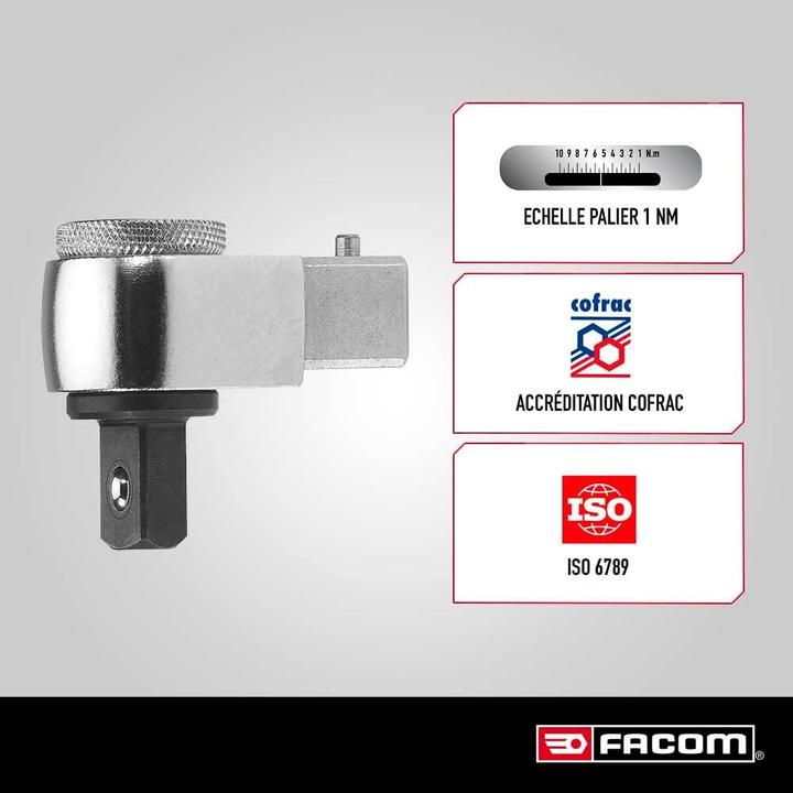 Produktbild Facom Ratschenkopf vierk. 9x12mm 1/4Zoll