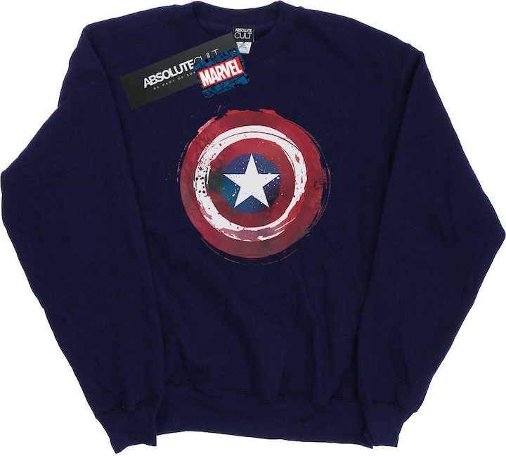 Immagine prodotto Captain America Splatter Shield Felpa Uomo (XL)