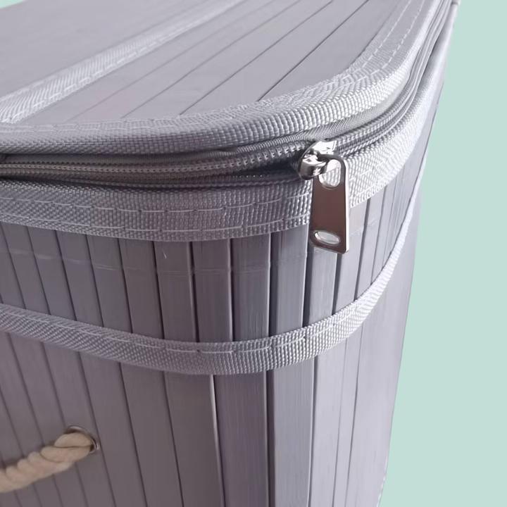 Actual product image Relaxdays Bamboo laundry bin (105 l)