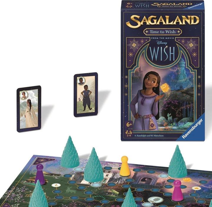 Immagine prodotto Ravensburger 22649 - Disney Wish Sagaland: Time to Wish - Gioco da tavolo per 2-4 giocatori, dai 6 anni in su. (Francese, Inglese, Italiano, Olandese, Spagnolo, Tedesco, 2 - 4 Giocatori)