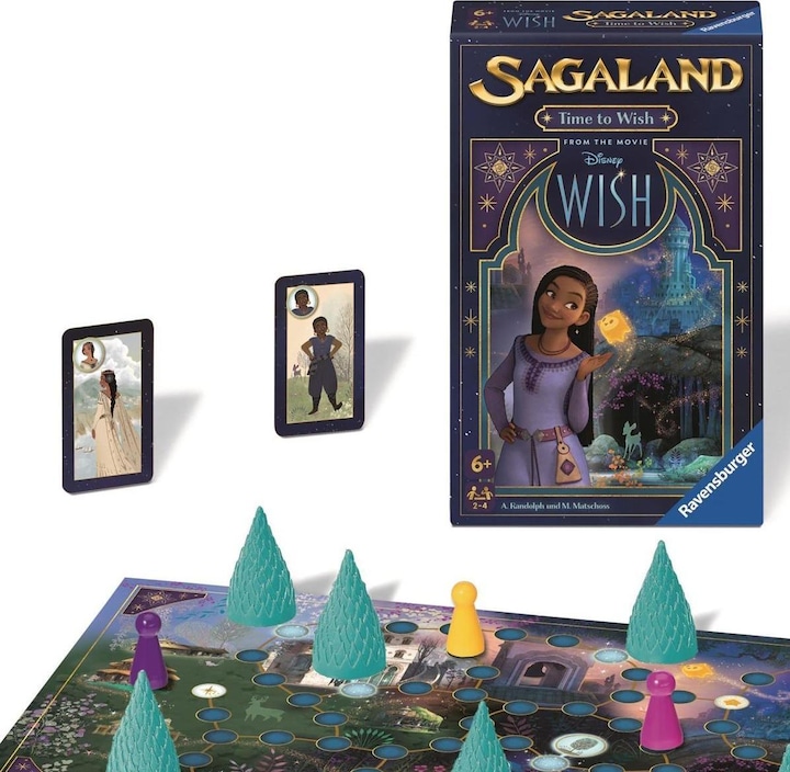 Image du produit Ravensburger 22649 - Disney Wish Sagaland : Time to Wish - Jeu à emporter pour 2-4 joueurs à partir de 6 ans (Italien, Espagnol, Anglais, Français, Allemand, Néerlandais)