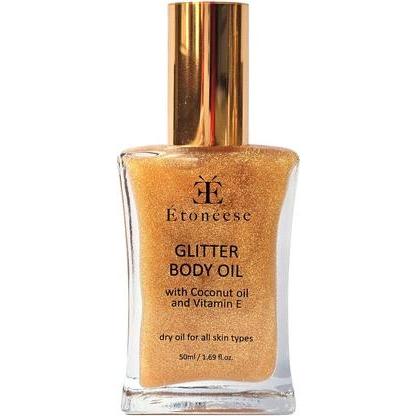 Etoneese, Bodylotion, Trockenes Körperöl mit goldenen Partikeln Gold 50ml (Körperöl, 50 ml)