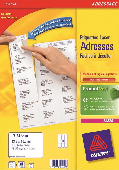 Produktbild Avery Adressetiketten