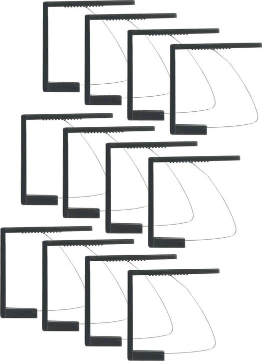 Douceur D'intérieur Tischtuchklammern, 12 StÃ¼ck, 6 x 5.3 cm