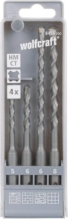 Produktbild wolfcraft 1 Hammer-Schlagbohrer-Set Standard 4-tlg (5 mm, 6 mm, 8 mm)