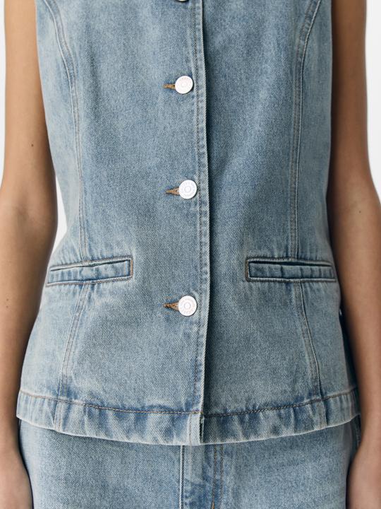 Produktbild Object Karreeausschnitt Jeansweste (L)