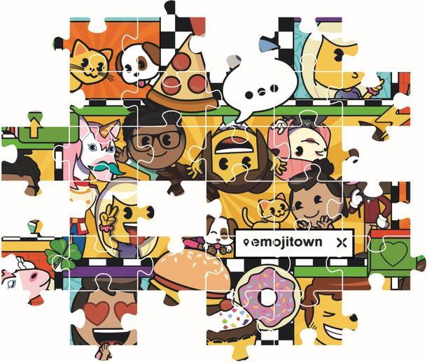 Produktbild Clementoni Puzzle Super Color Emoji Town, 180 Teile. (180 Teile)