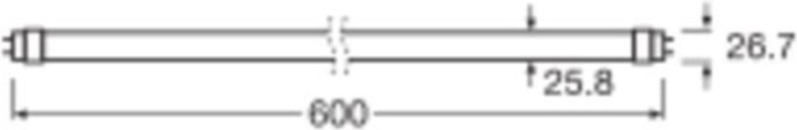 Actual product image Osram LED tube (G13, 7 W, 1100 lm, 1 x, D)