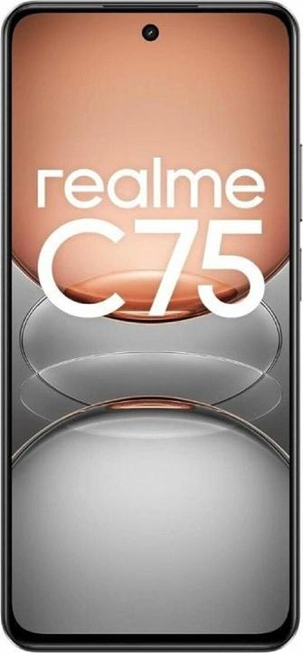 Actual product image realme C75 Dual Sim 6GB RAM 128GB - Storm Black (128 GB, Storm black, 6.72", Dual SIM, 4G)