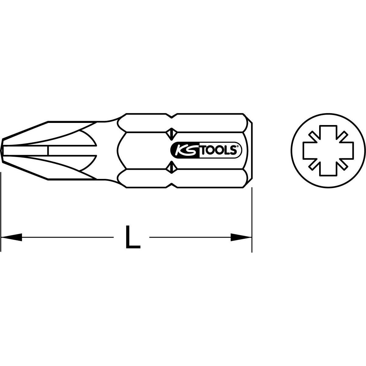 Thumbnail - KS Tools, Bits, 911.5121 (PZ1)