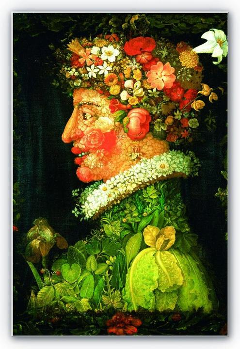 Actual product image Trenddeko Arcimboldo - The spring (20 x 30 cm)