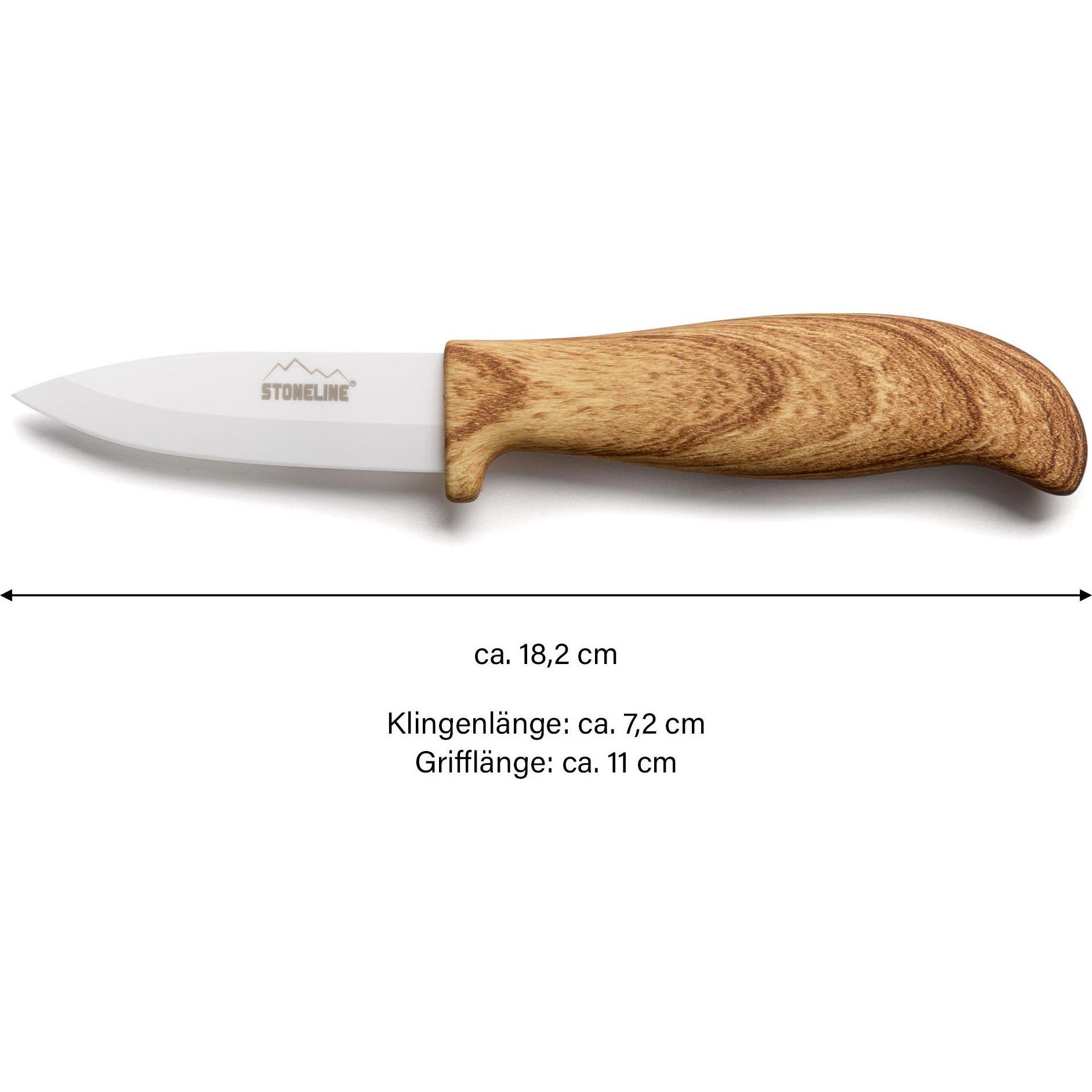 Thumbnail - Stoneline Back to Nature Keramik-Küchenmesser 18 cm, Küchenmesser, Braun