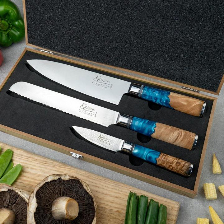 Produktbild Katana Saya Elements 3-teiliges Messerset für vielseitige Küchenarbeiten