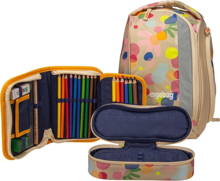 Produktbild Ergobag Schulrucksack Set Pack Flower PowBär 2026 (25 l)