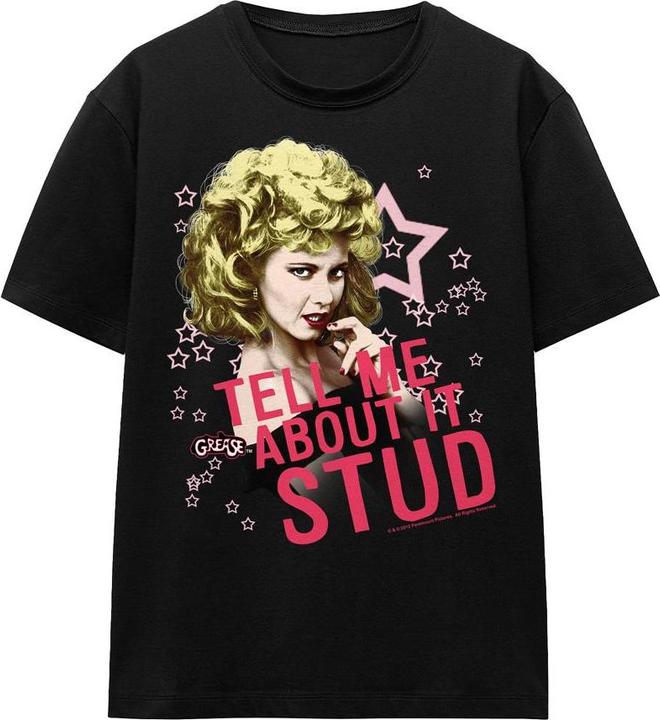 Actual product image Grease Unisex Adult Tell Me About It Stud T-Shirt (M)