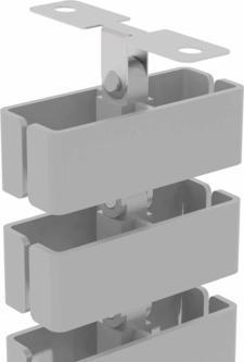 Produktbild BMB Beschläge BMB FLEXIT RT 2, Kabelführung für höhenverst. Arbeitsplätze (Kabelkanal)