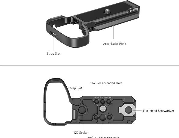 Actual product image SmallRig Baseplate Sony Alpha 6700 (Quick coupling plate)