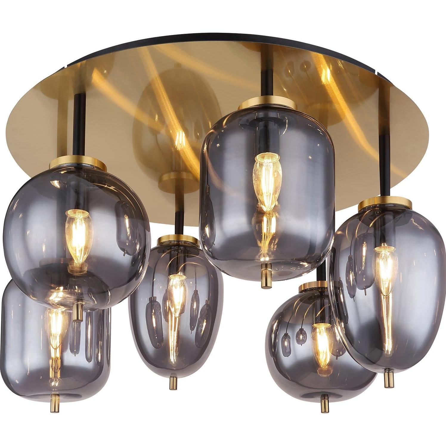 Globo, Wandleuchte + Deckenleuchte, Blacky I (E14)