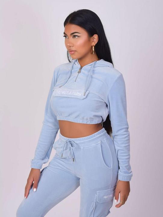 Actual product image Project X Paris 's short velvet hoodie (XL)