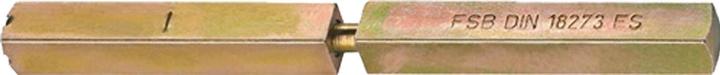 Actual product image FSB Panic pin 05 0125 square 9 x 104 mm split solid pin (Door handle)