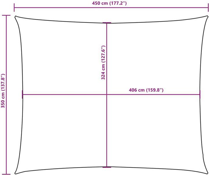 Image du produit vidaXL Sonnensegel (350 x 450 cm)