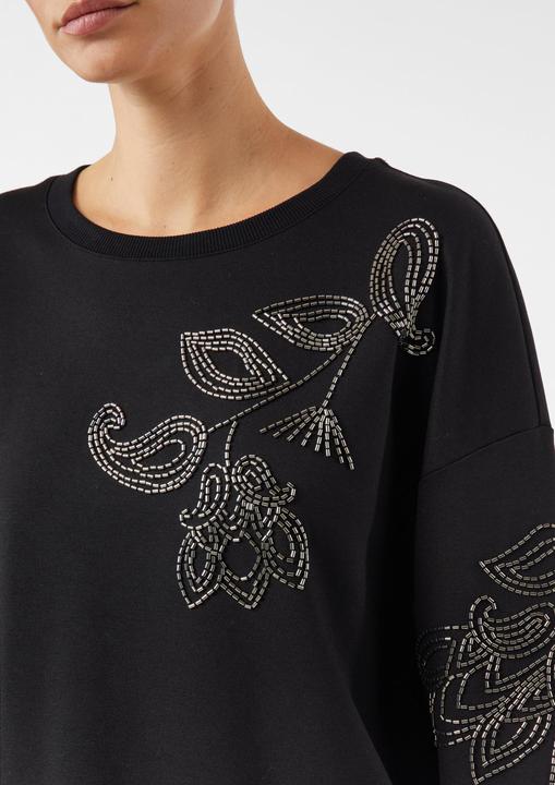 Produktbild Comma Sweatshirt Sweatshirt mit Perlenstickerei (32)