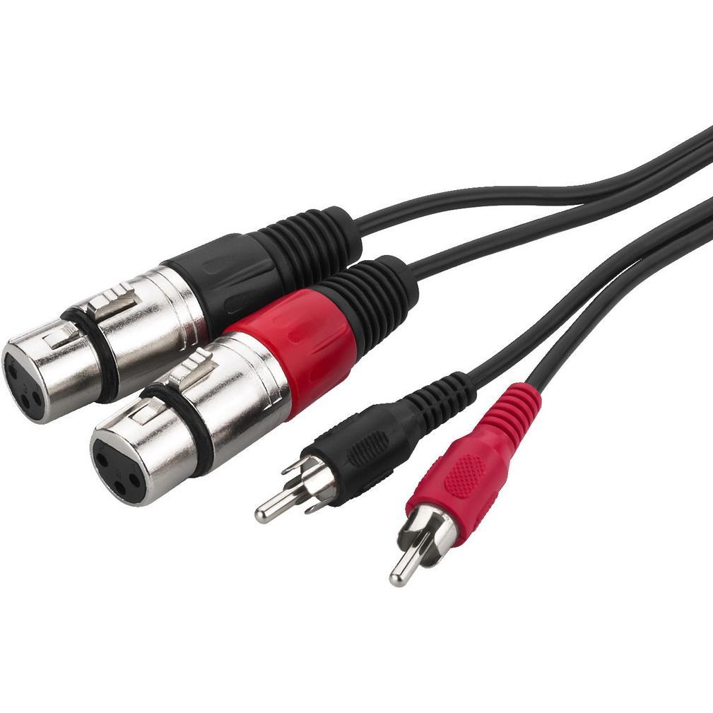 Monacor Cavo audio (1 m, Cinch), Cavo audio