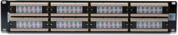 Actual product image Digitus Patch Panel 48,3cm 19Z 48Port 2U Cat6 unshielded black RAL 9005 Cable installation with LSA Leis...