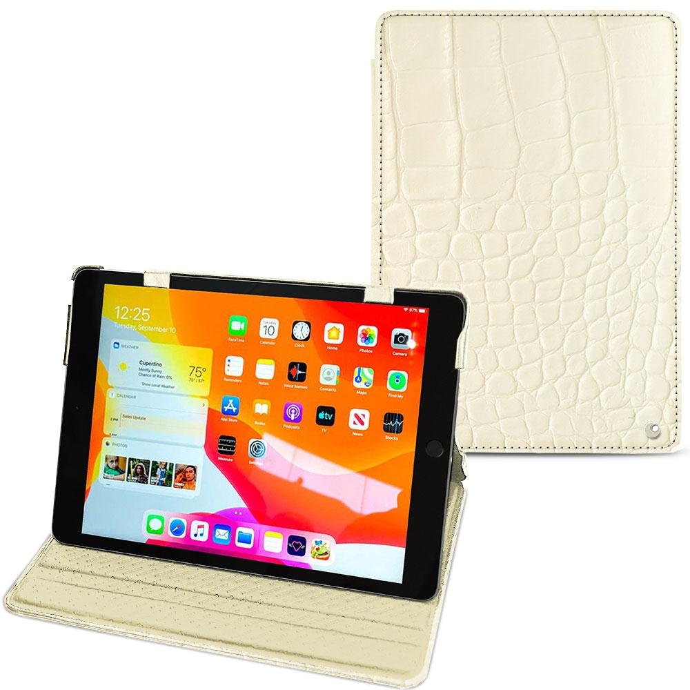 Thumbnail - Noreve Lederschutzhülle horizontal (iPad 10.2 2019), Tablet Hülle, Beige