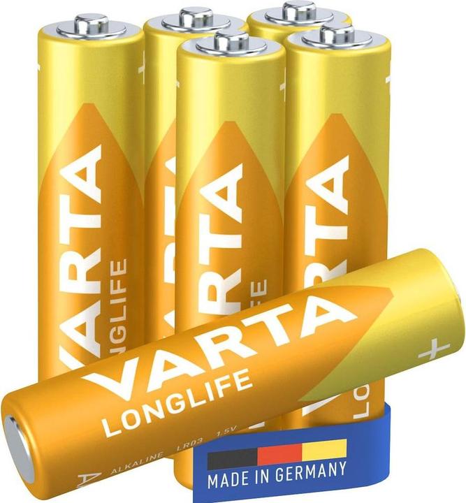 Produktbild Varta Longlife (6 Stk., AAA / LR03 / Micro / R03 / AM4 / MN2400 / KR03, 1200 mAh)