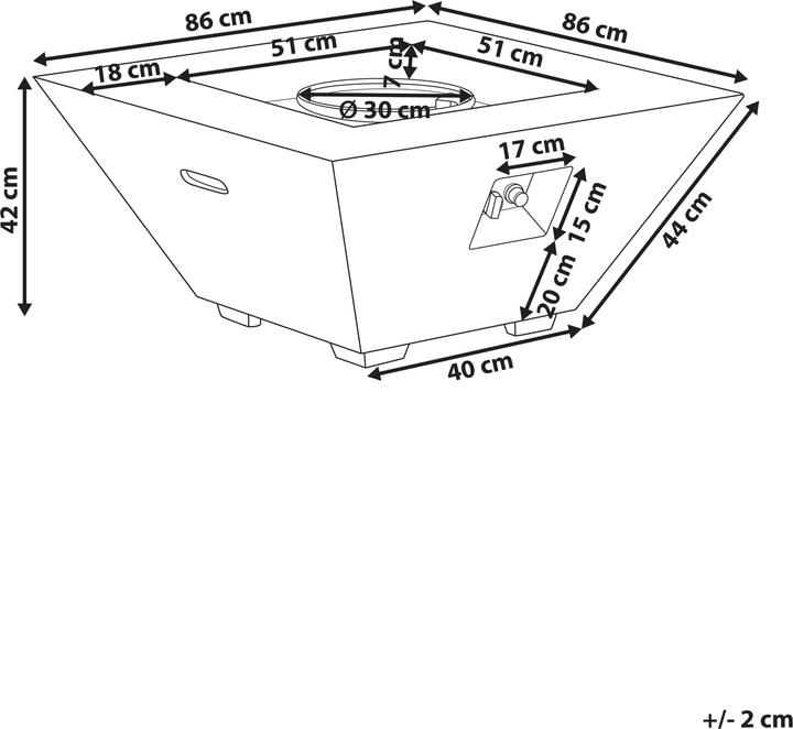 Immagine prodotto Beliani Katmai (86 cm)