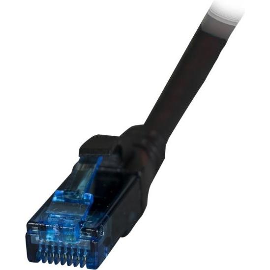 EFB Elektronik RJ45 Patchkabel U/UTP, Cat.6A, LSZH, Premium, 500MHz, 15m, schwarz Das ungeschirmte Cat.6A RJ45 Prem (15 ...