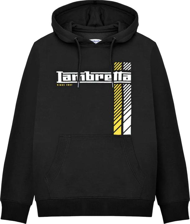 Immagine prodotto Lambretta SS25 Felpa con Cappuccio Striscia Da Corsa Uomo (XL)